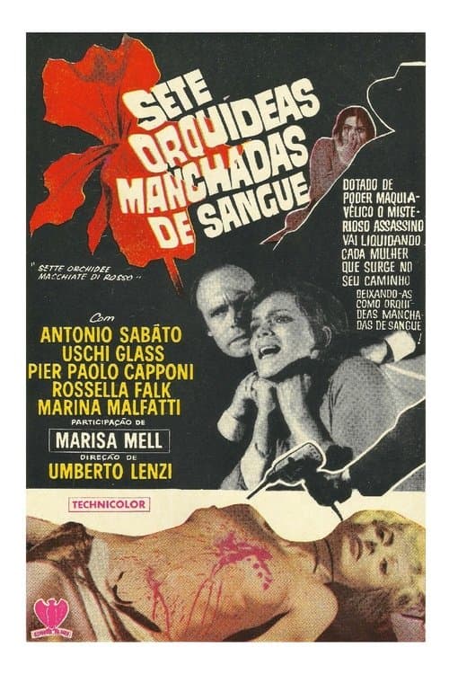 Sette orchidee macchiate di rosso의 포스터