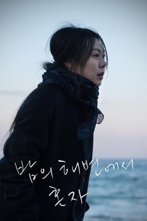 밤의 해변에서 혼자의 포스터