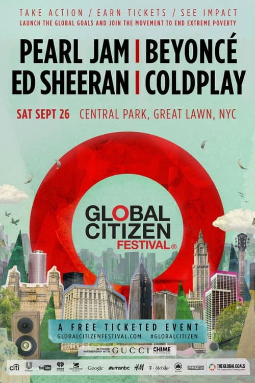 Global Citizen Festival 2015의 포스터