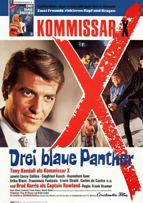 Kommissar X - Drei blaue Panther의 포스터